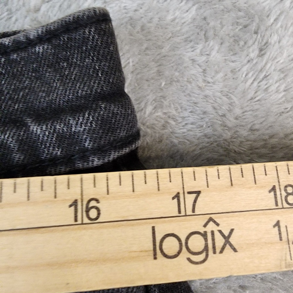 Levi Strauss 412 Jean Shorts Mens Size 32 Faded Black Denim Cutoff Slim Taper - Picture 3 of 6